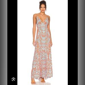 Karolina Halter Maxi Dress in
Forever Yours Sienna
Alice + Olivia